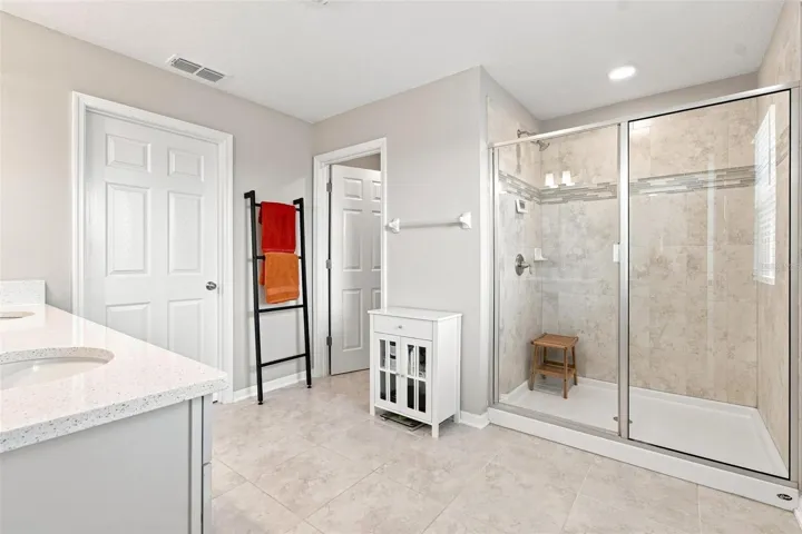 Large primary bathroom