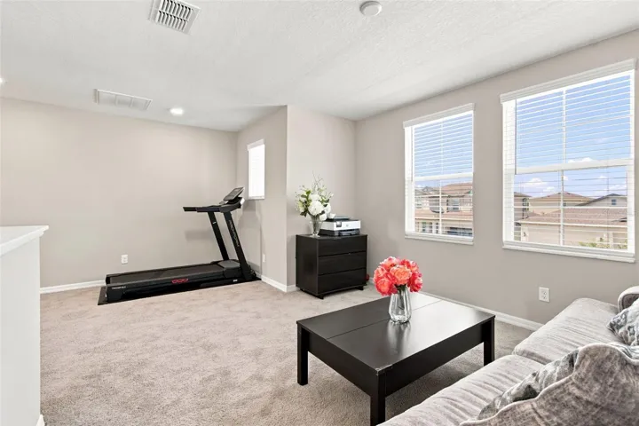Family room at the top of the stairs.