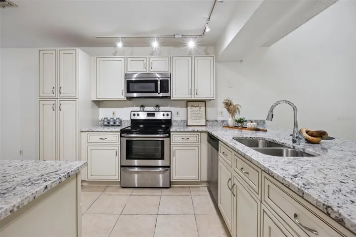 Newly Renovated Kitchen with granite countertops and cabinets