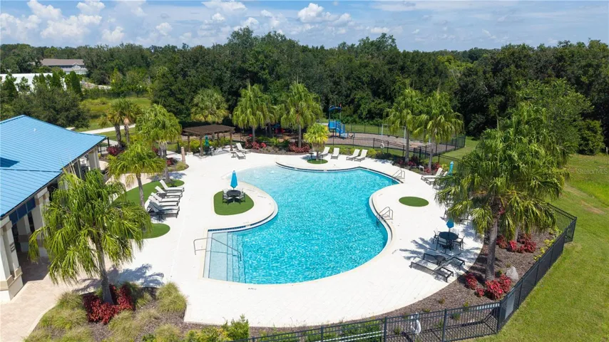 Clubhouse, pool, and playground