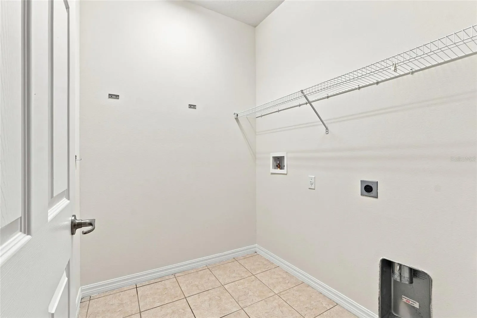 Dedicated interior laundry room