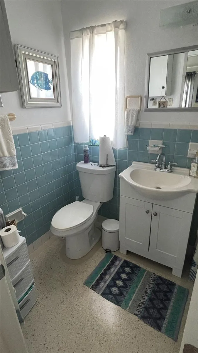 updated Vanity &amp; Toilet