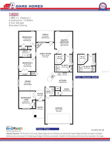 With large primary shower in lieu of the garden tub