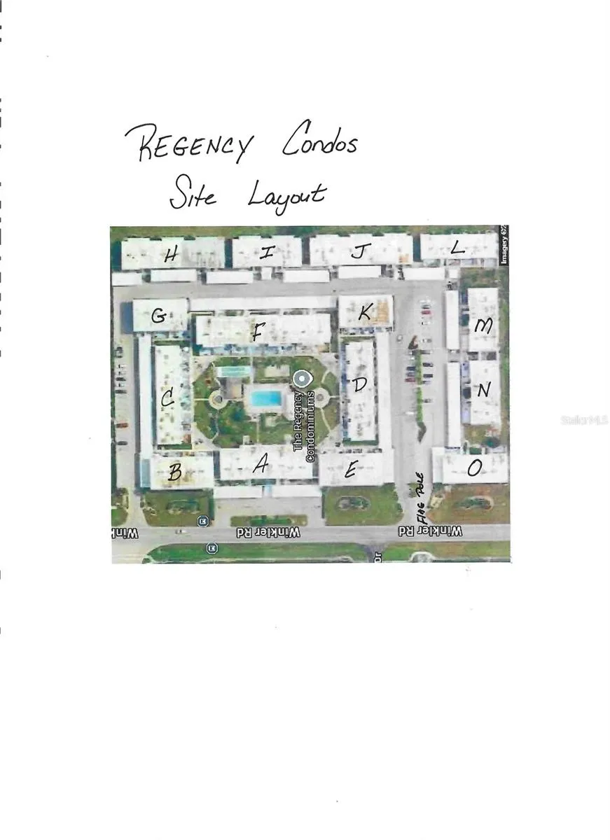 Regency Site Plan Labeled buildings