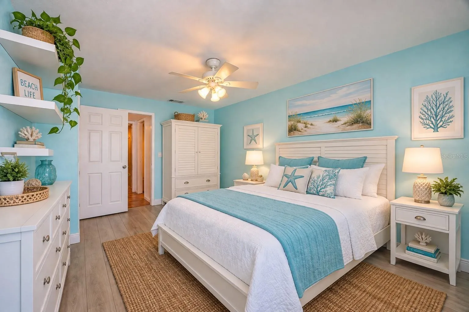 digitally staged as bedroom