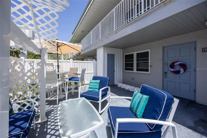 front of the unit/courtyard
