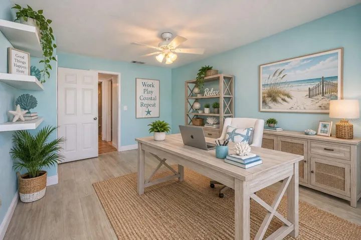 digitally staged as office