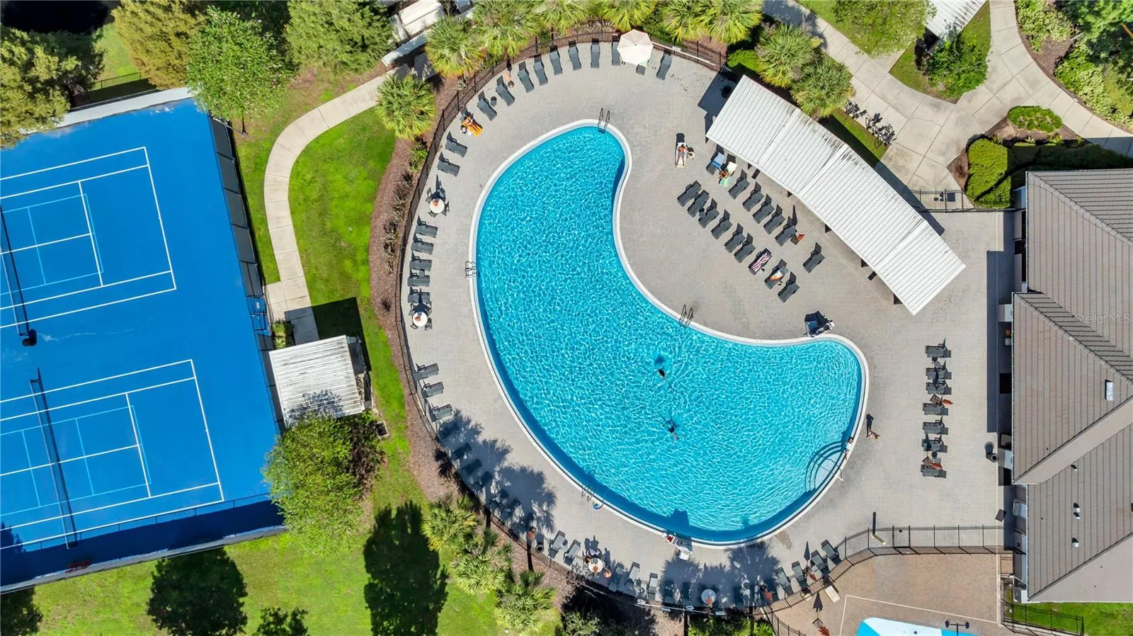 Community tennis and pool
