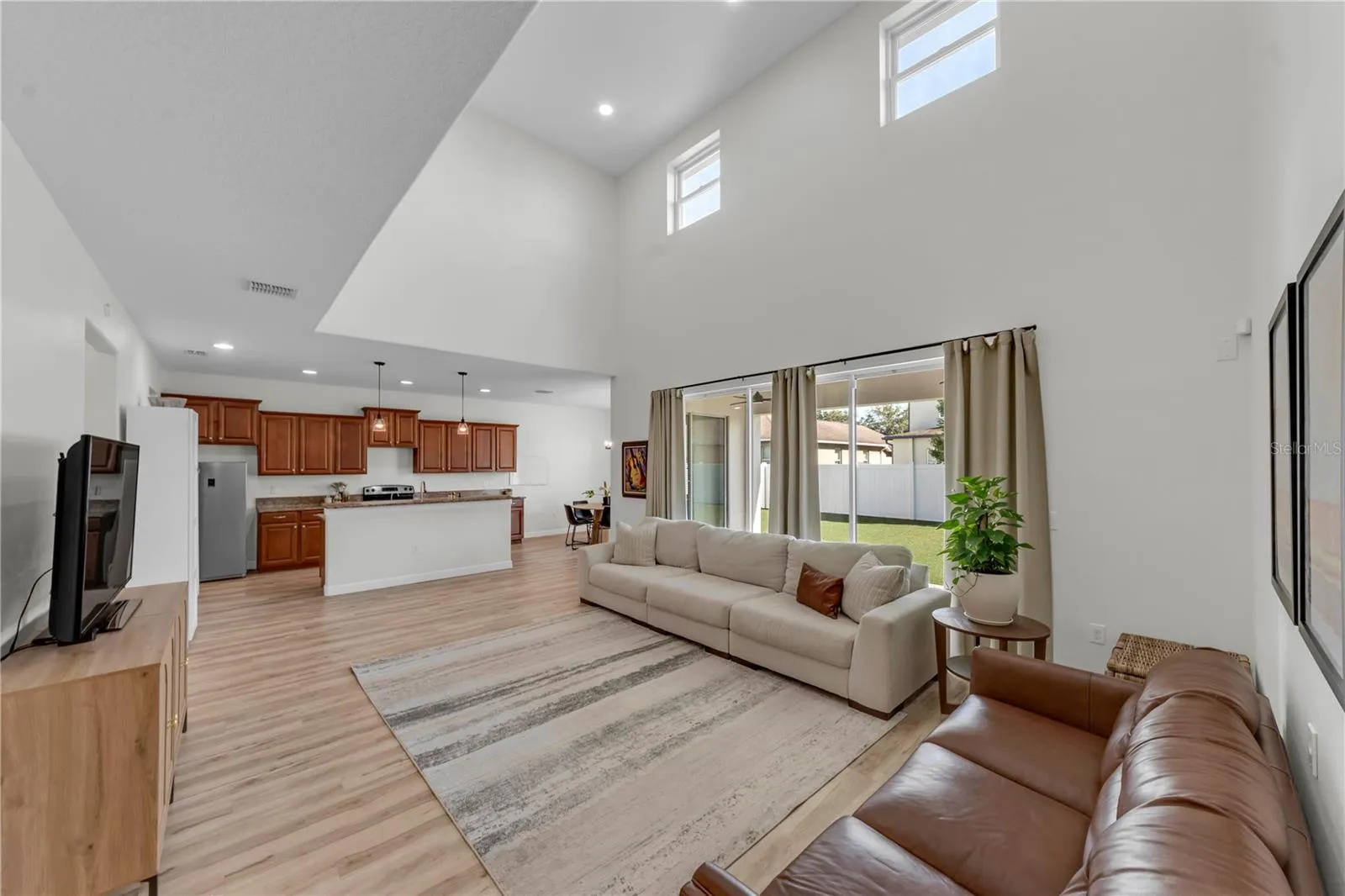 open concept to Kitchen