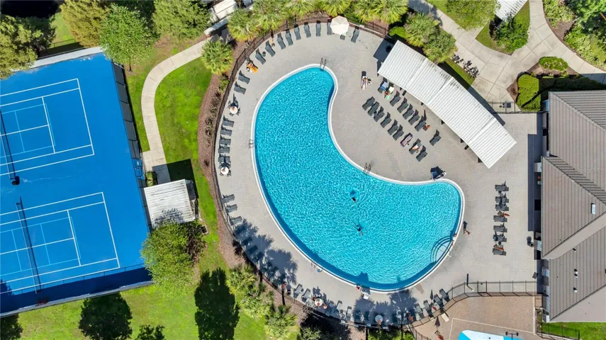 Community tennis and pool