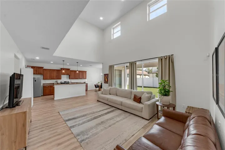 open concept to Kitchen