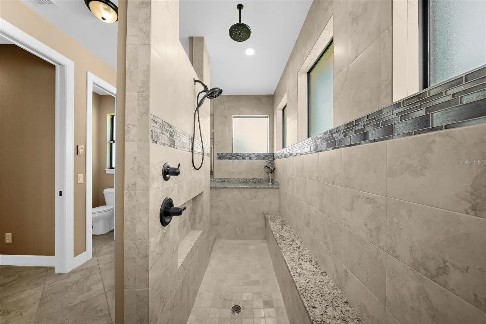 Spa-Inspired SUNKEN Walk-Around Shower