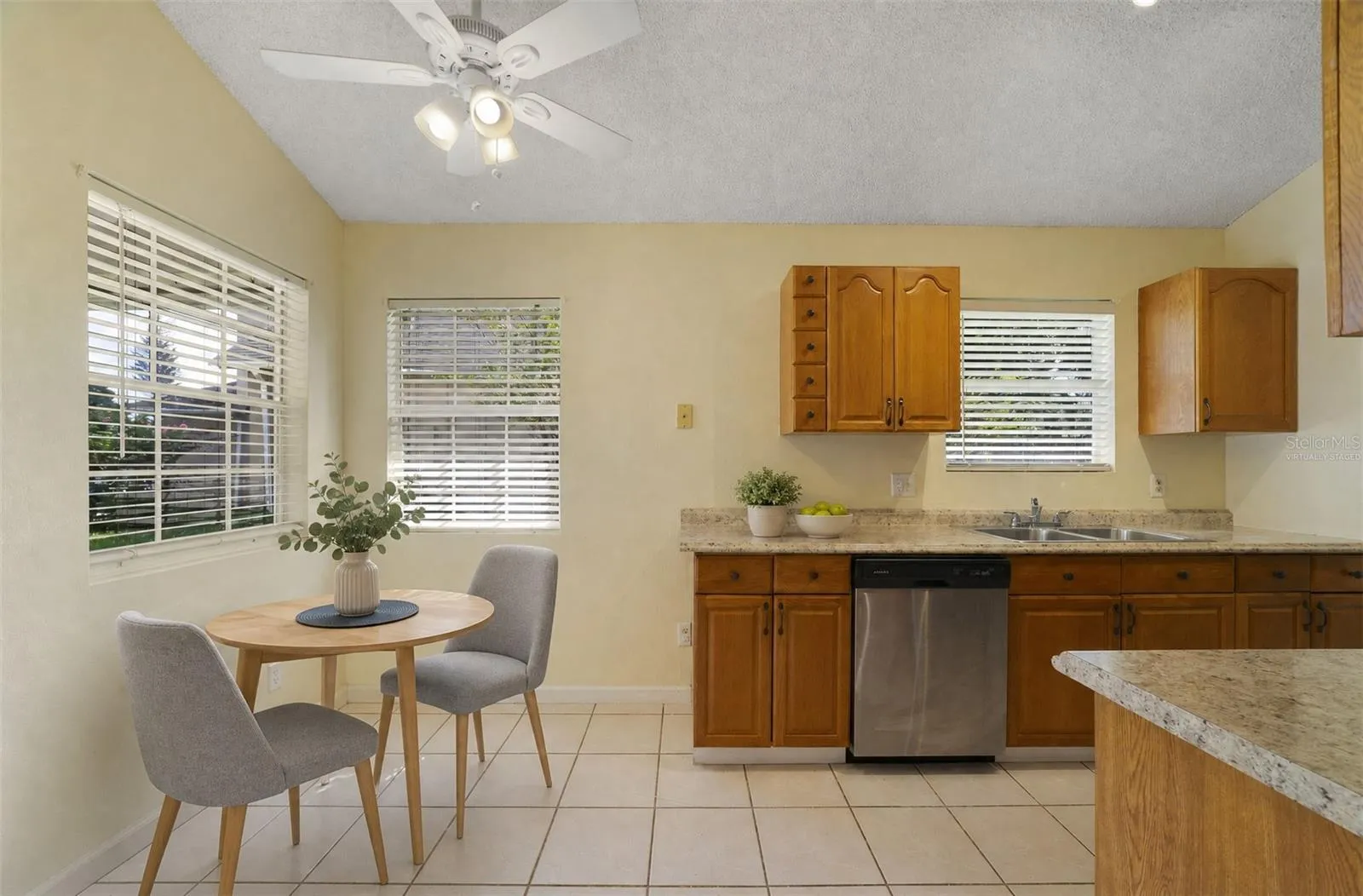 The Breakfast Nook. Virtually Staged