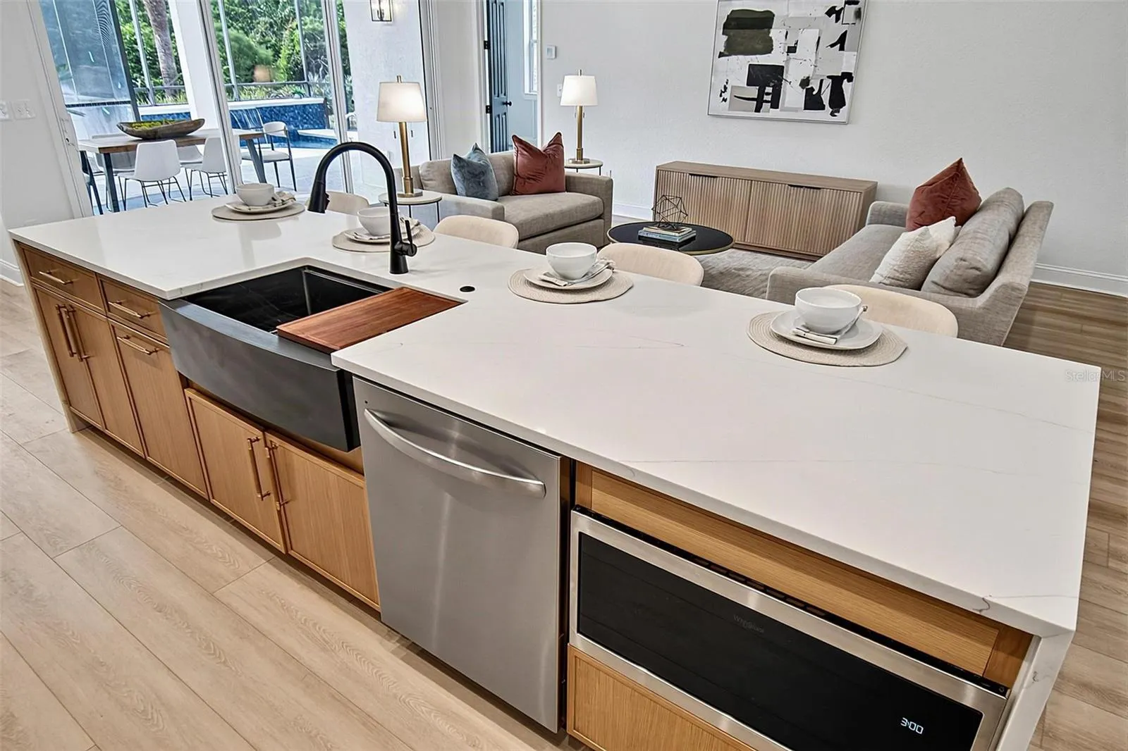 Here is another angle of the centerpiece of the kitchen