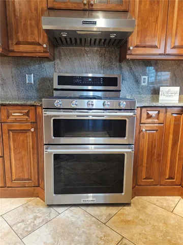 gas stove - double oven