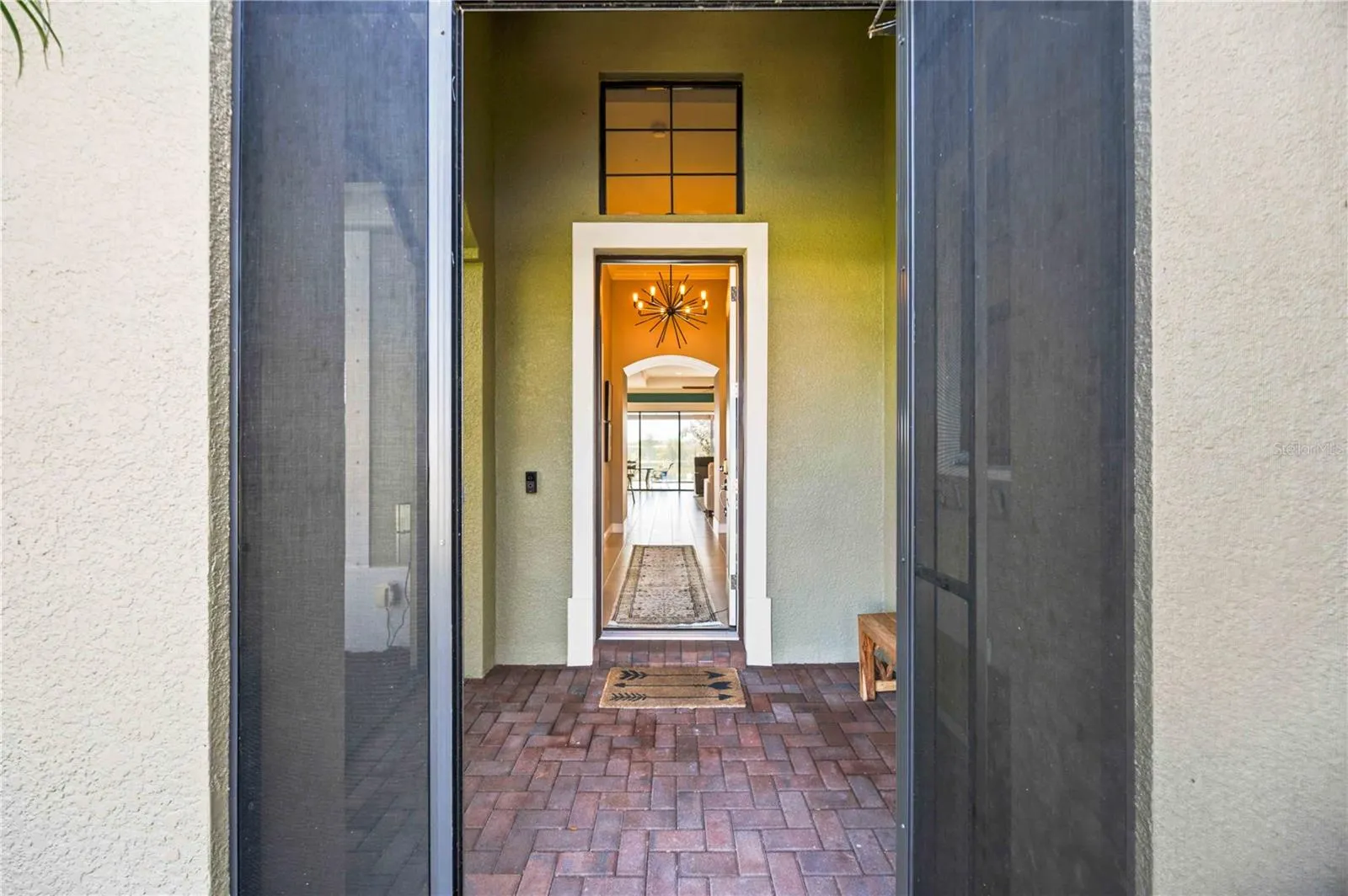 Screened in Front Porch.