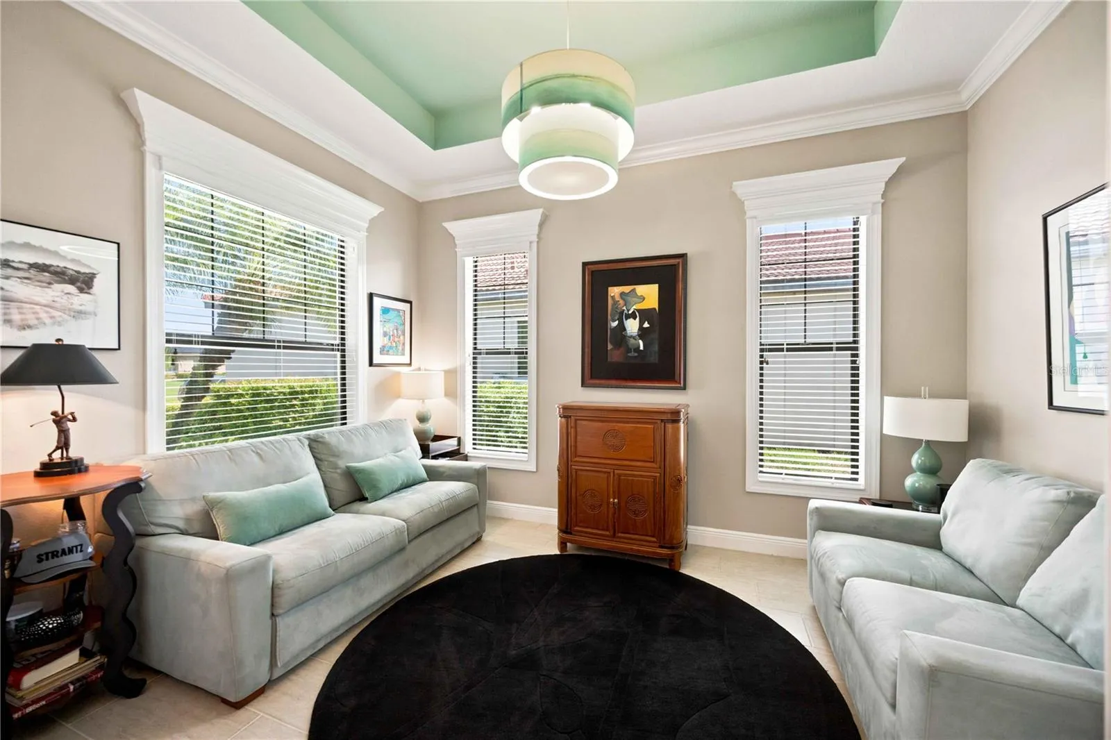 Den/Office with french doors