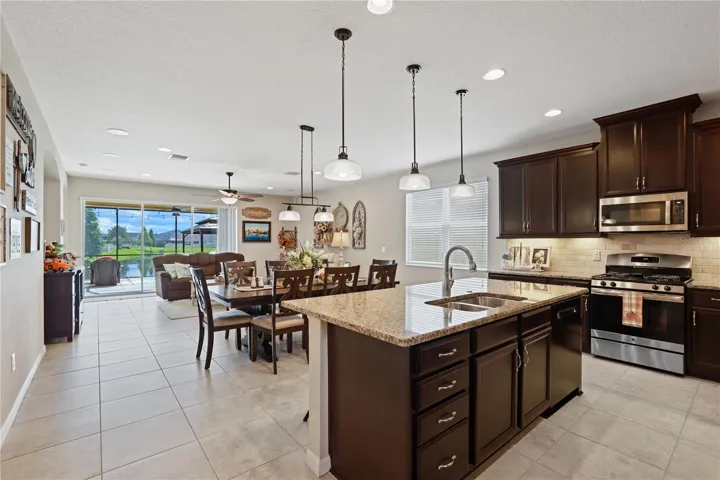 Kitchen, Dining, Living Room