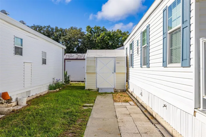 Exterior storage shed