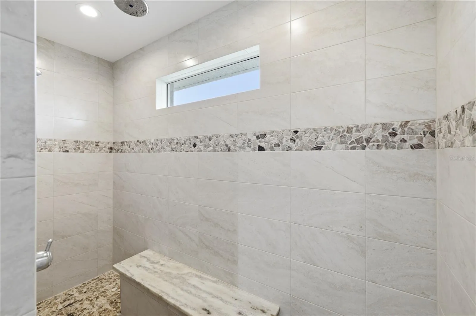 Primary Shower with Bench