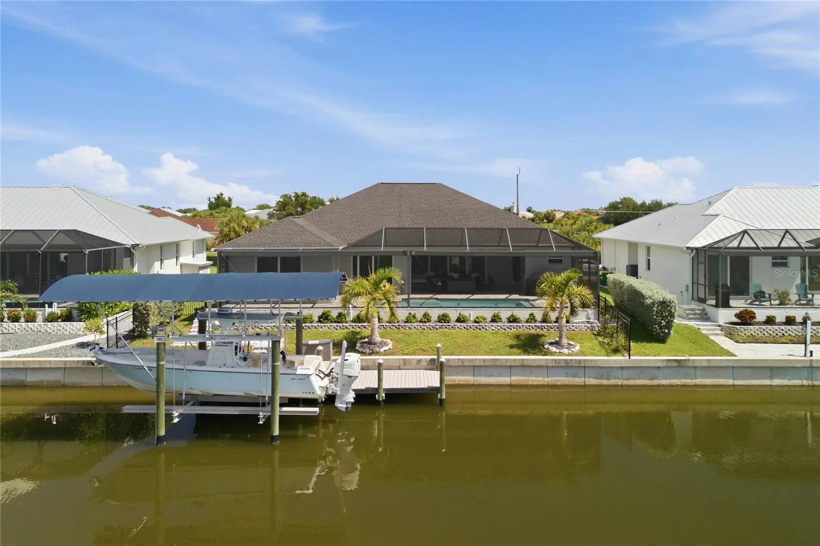 Concrete Seawall, with Lift and Dock
