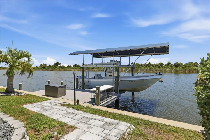 walkway to composite dock, 10K neptune lift