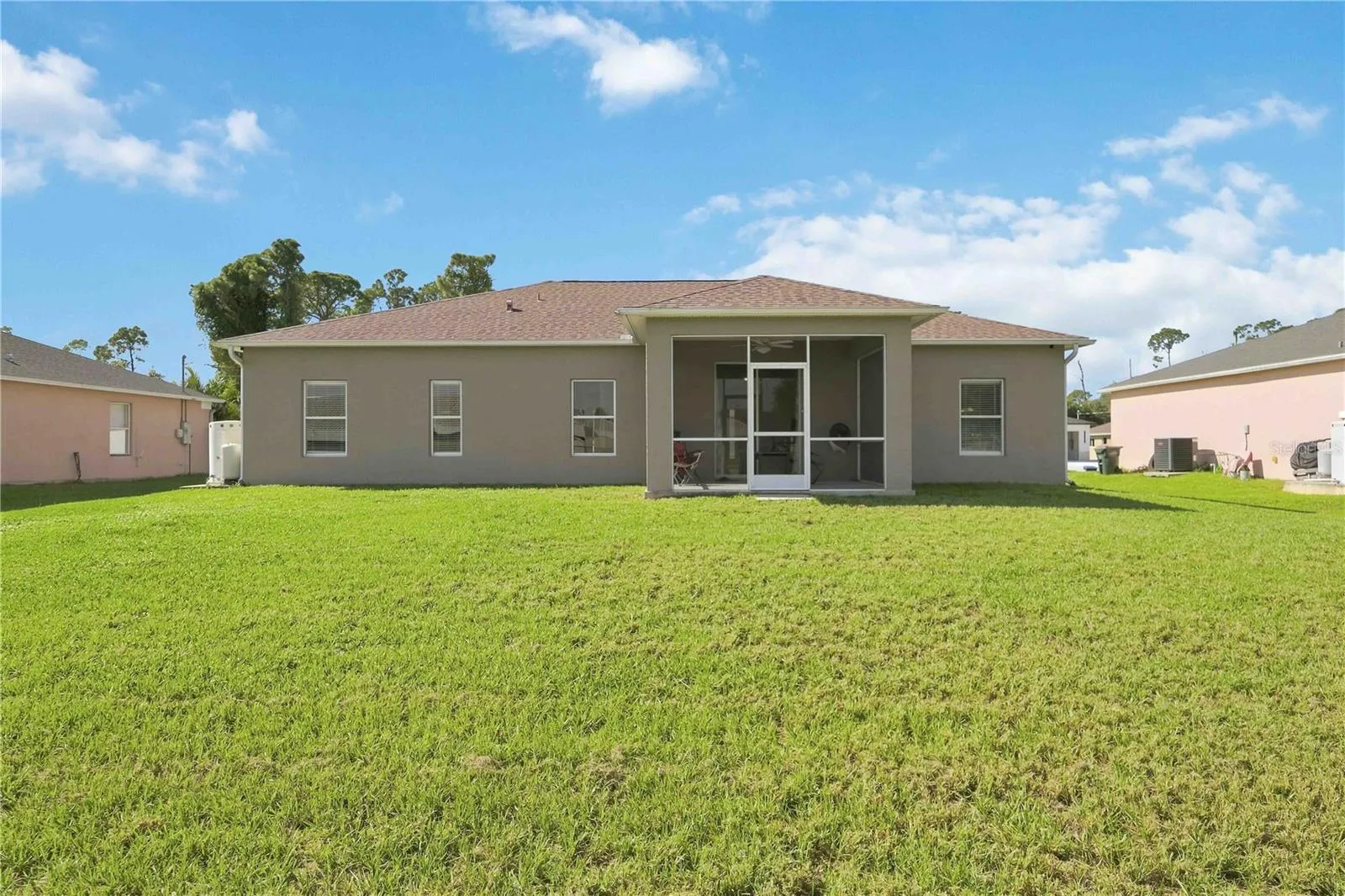 Large yard