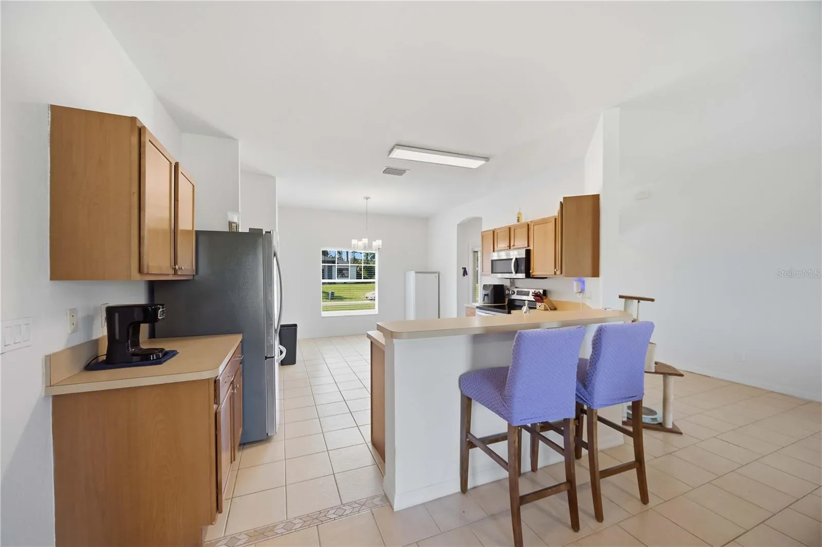 Kitchen is open to the living room