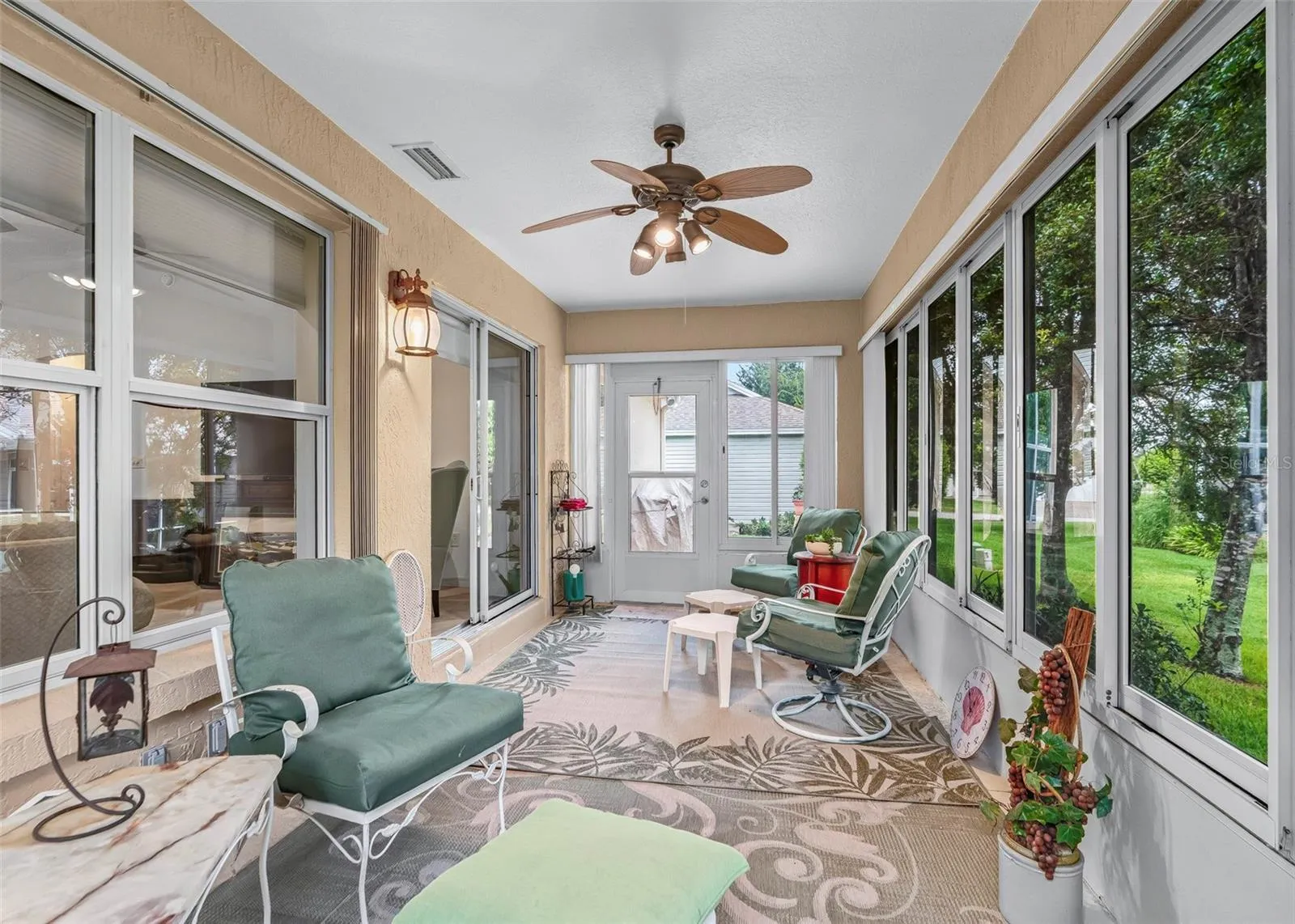 4 season Florida room with sliding windows