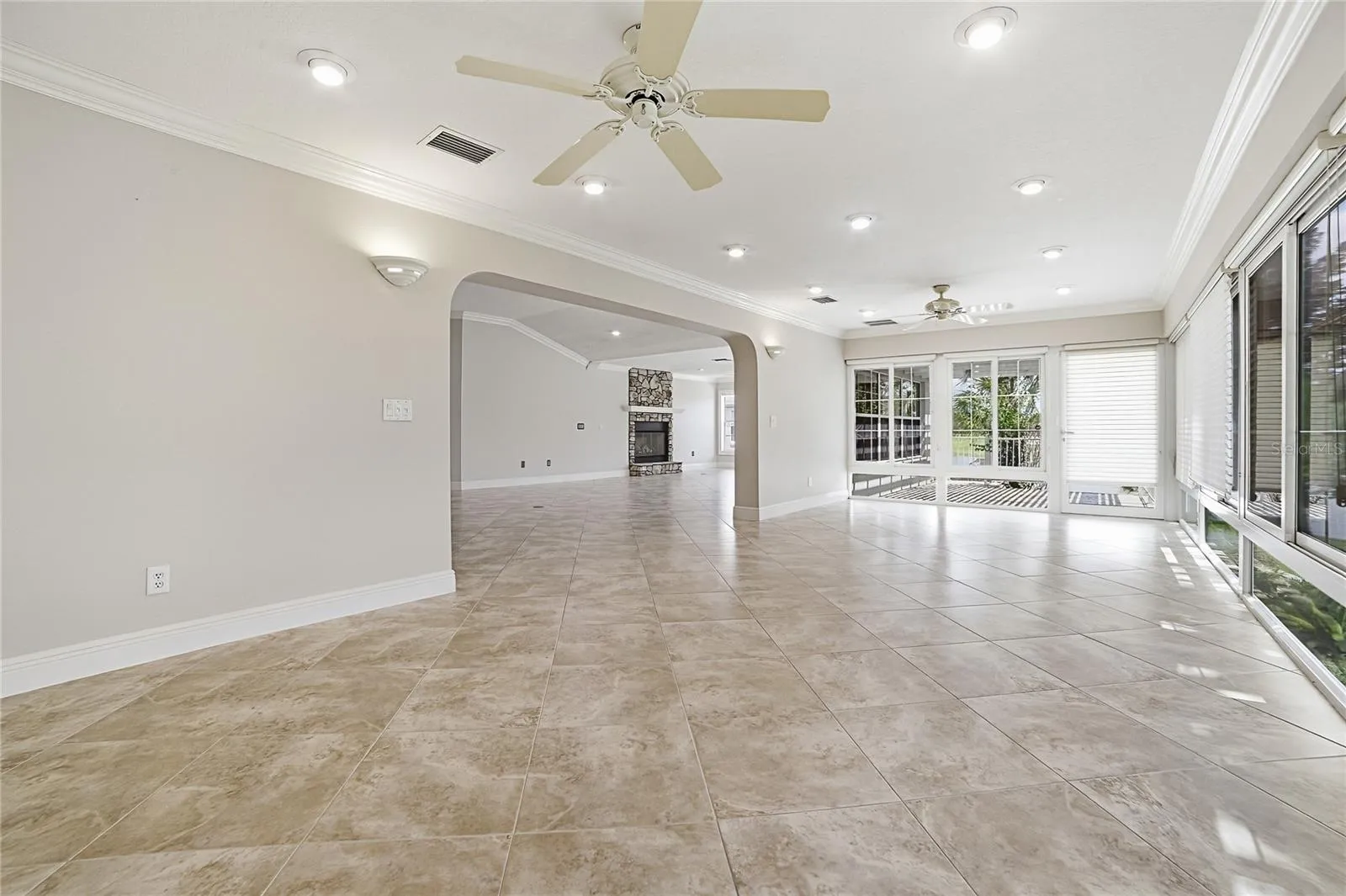 Florida room looking toward living area