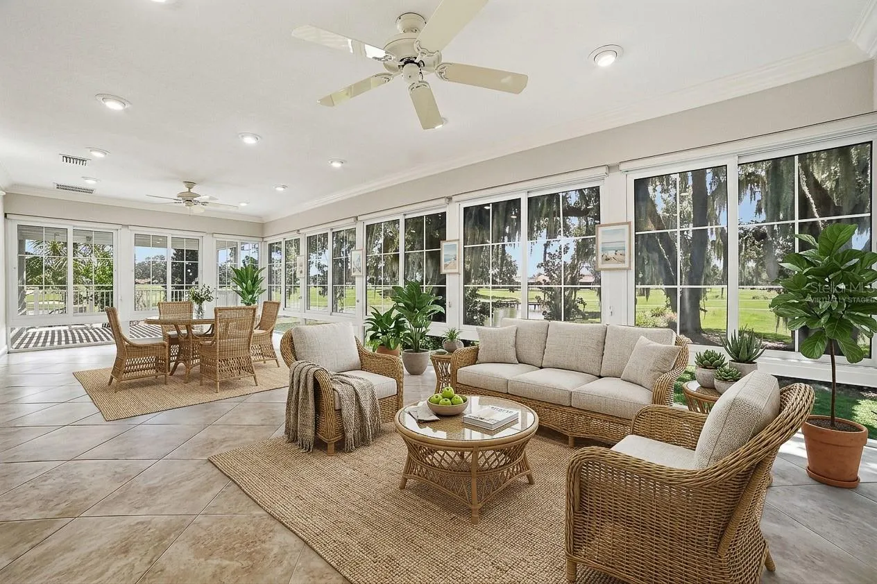 Florida room virtually staged