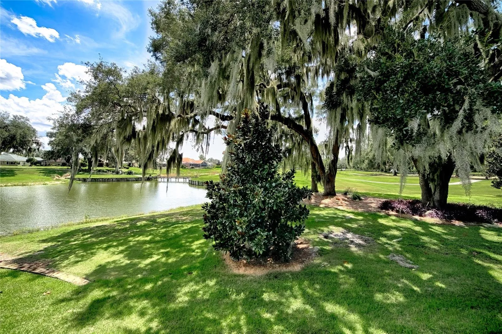 Golf and pond view