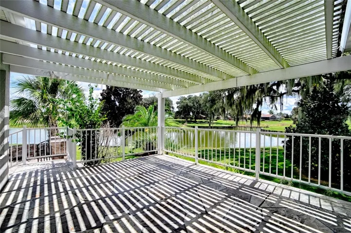 Looking from back of house toward pond on back left side of home