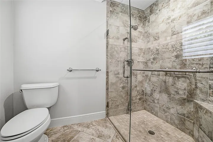 Primary bathroom walk in shower
