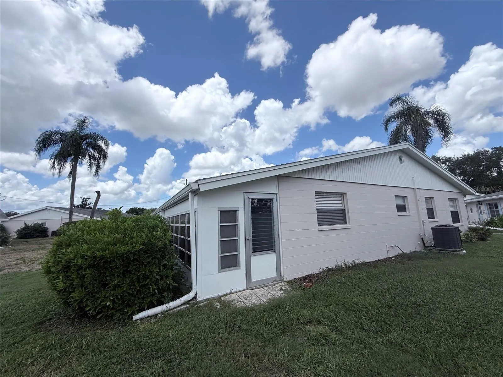 Back and side of the home