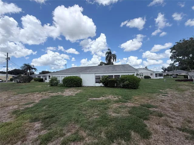 Back of the home