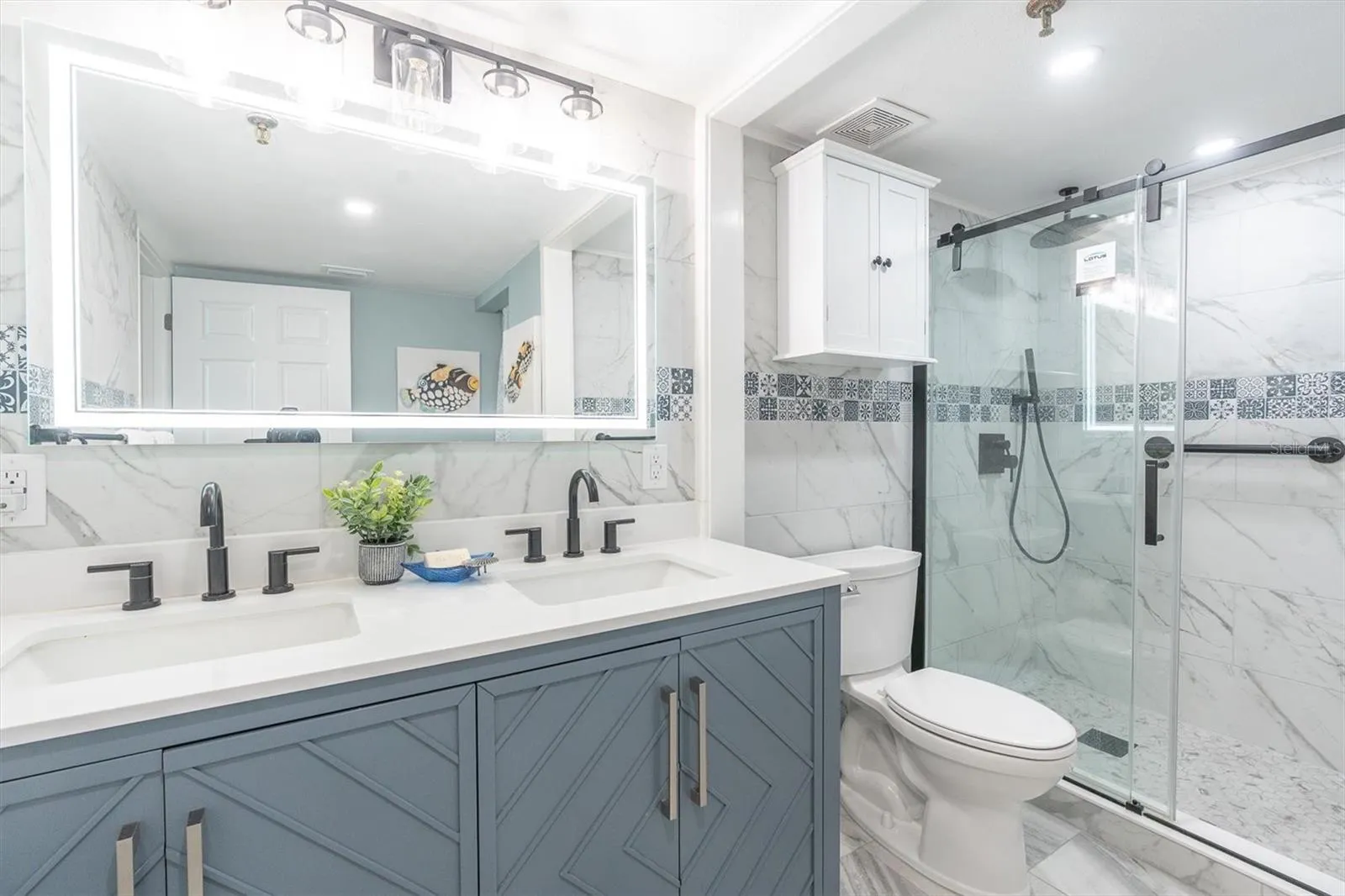 Remodeled 2025 Primary Bath with Dual Vanity