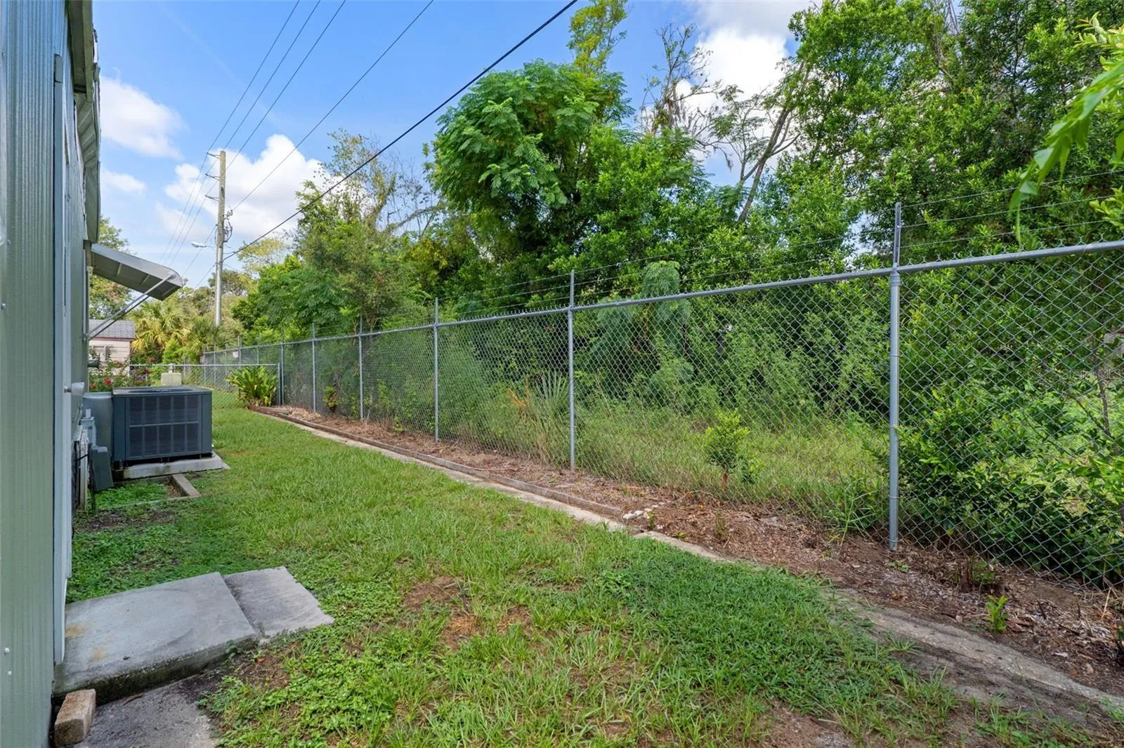 Fenced in yard