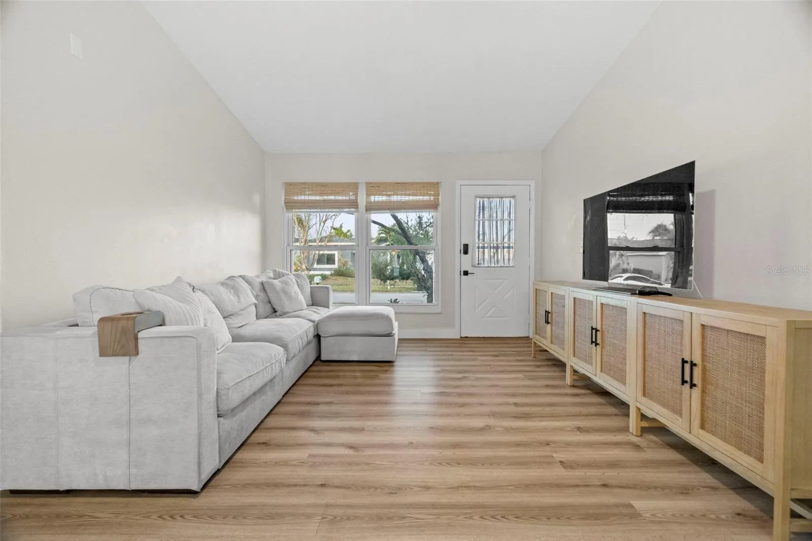 Facing towards front door