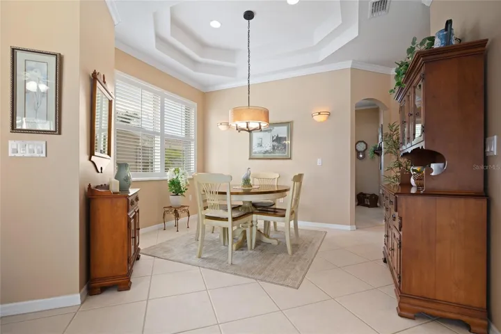 DINING ROOM WITH TREY CEILING