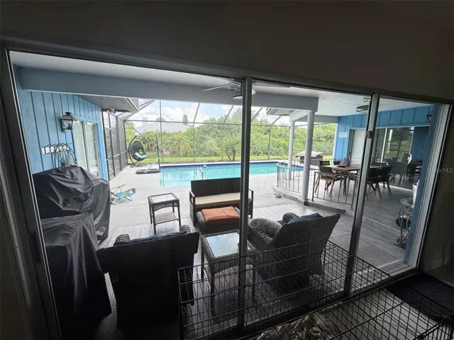 living/dining area sliders