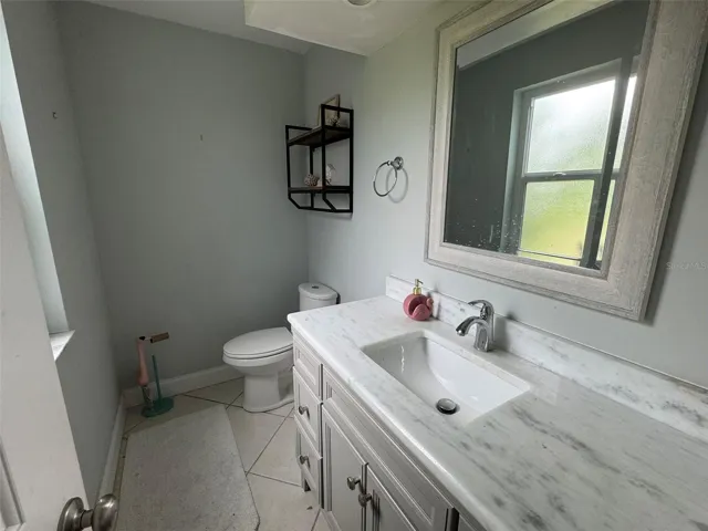 separate half bath