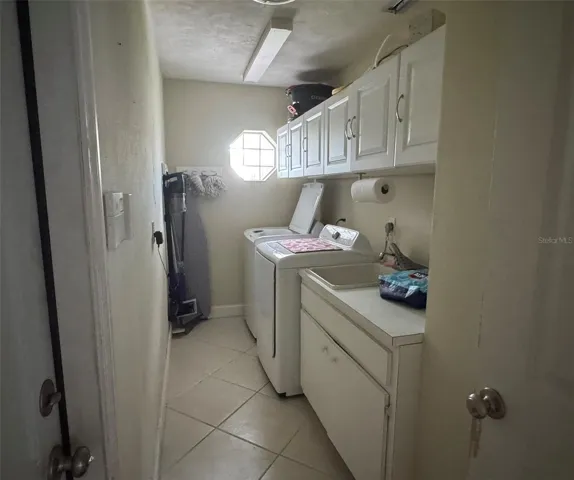 inside laundry room