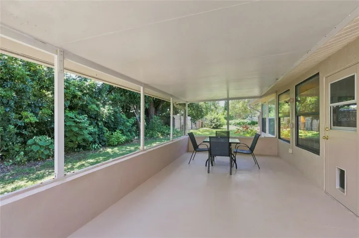 Screened lanai