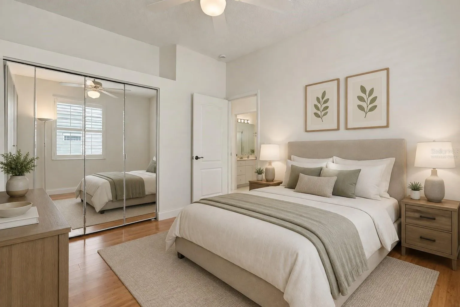 2nd bedroom, virtually staged Photograph