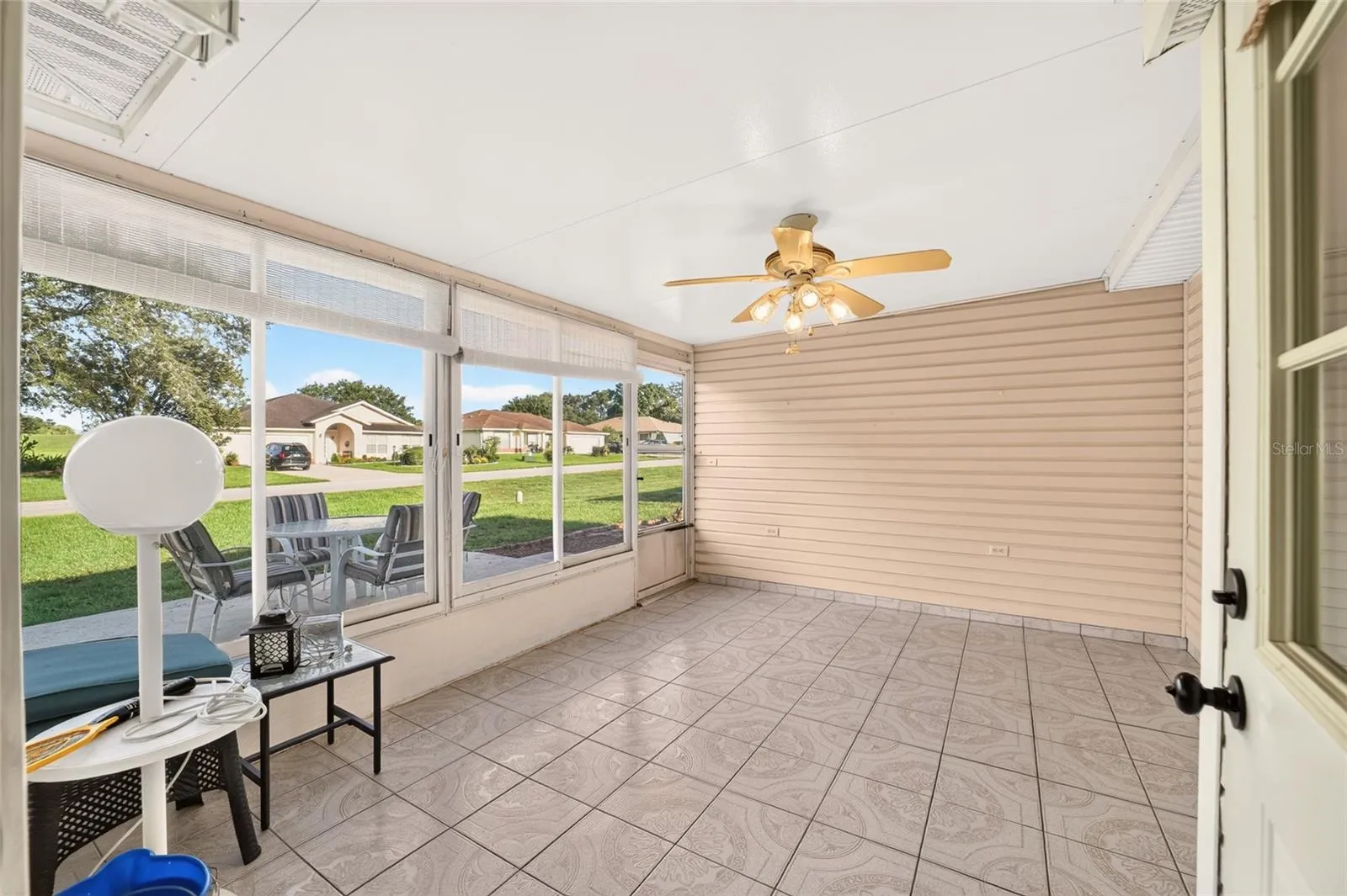 screened back porch