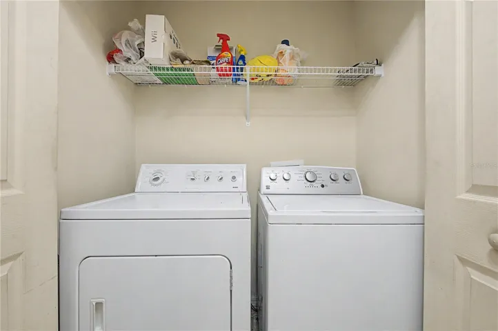 Inside Laundry Closet