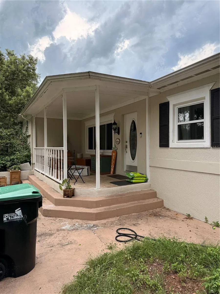side of porch