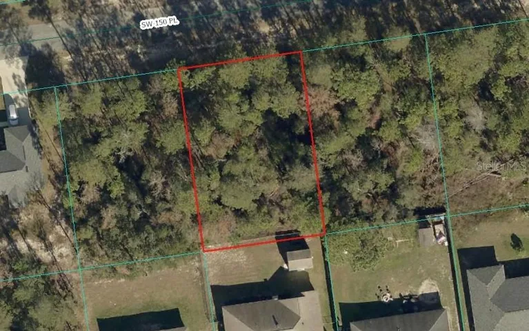 Aerial view of property