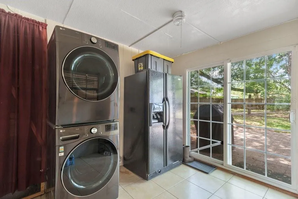 Indoor Laundry and Extra Fridge